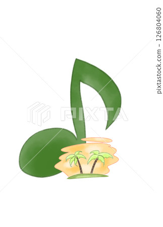 漂浮在音符上的熱帶島嶼 漂浮在音符上的熱帶島嶼 126804060