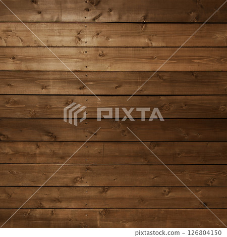 A square background image of dark brown planks with wood grain A square background image of dark brown planks with wood grain 126804150