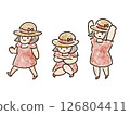 夏季女孩插畫 126804411