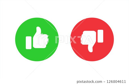 Like and Dislike Icon Like and Dislike Icon 126804611