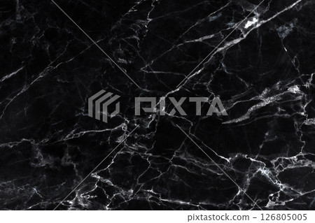 Black Abstract pattern, natural color marble with jagged traces for a high resolution background. 126805005