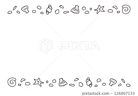 Seashell frame 126807133
