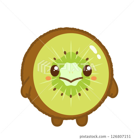 Cute kiwi character illustration Cute kiwi character illustration 126807151