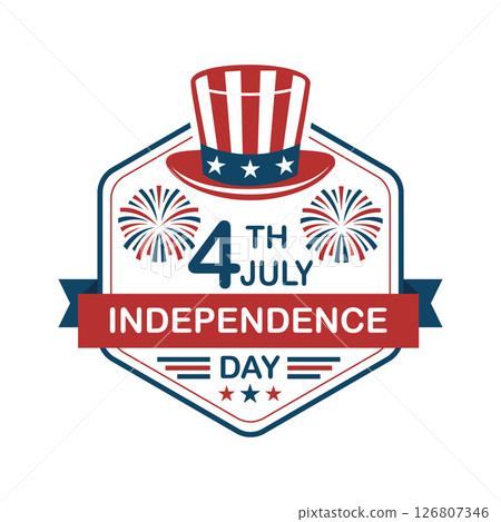 4th July Independence Day Vector Illustration 126807346