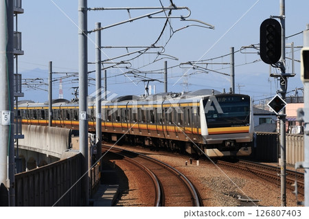 A JR Nambu Line train arriving at Yanokuchi Station 126807403
