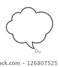 Fluffy speech bubble 126807525