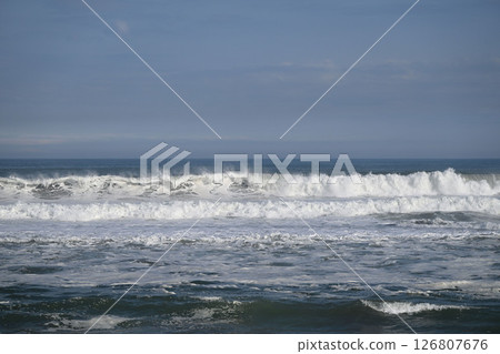 Rough sea after the rain Rough sea after the rain 126807676