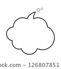 Fluffy speech bubble 126807851