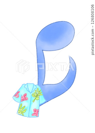 音符與夏威夷襯衫 126808106