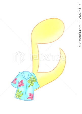 音符與夏威夷襯衫 126808107