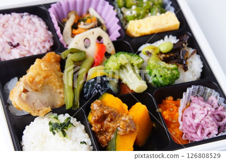 Colorful chicken healthy lunch box Colorful chicken healthy lunch box 126808529