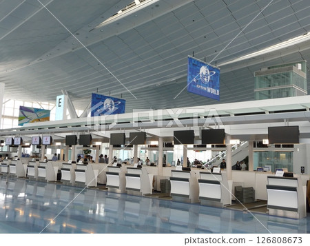 Haneda Airport boarding gate 126808673