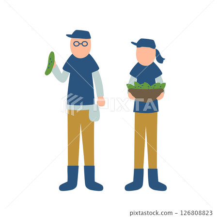 黃瓜農夫插圖 126808823