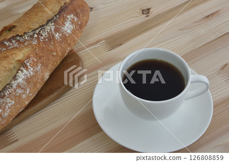咖啡與法國麵包 - 咖啡場景 126808859