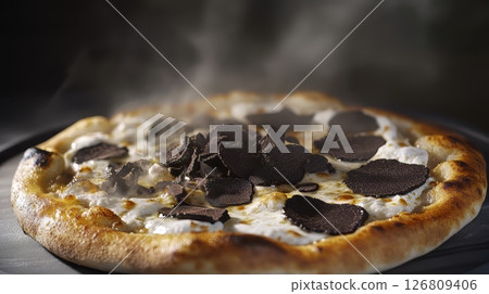 Oven-baked truffle pizza Oven-baked truffle pizza 126809406