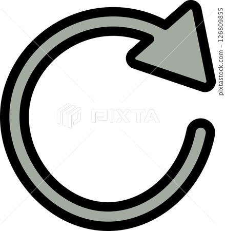 Green circular arrow refresh icon Green circular arrow refresh icon 126809855