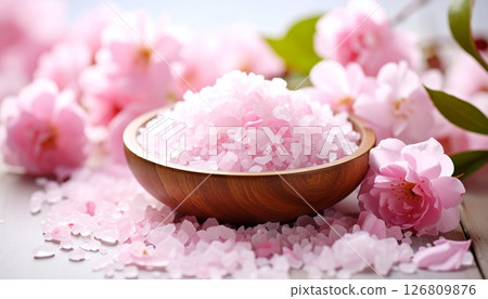 Bath salts pink bath salt 126809876