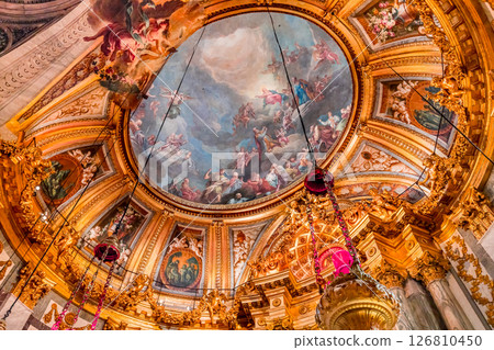 Saint-sulpice church, chapel of virgin Mary, Paris, France 126810450
