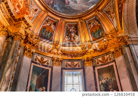 Saint-sulpice church, chapel of virgin Mary, Paris, France Saint-sulpice church, chapel of virgin Mary, Paris, France 126810458