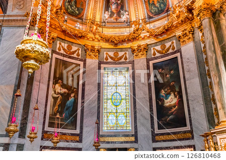 Saint-sulpice church, chapel of virgin Mary, Paris, France 126810468
