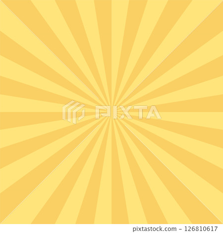 Bright orange striped abstract sun background. Vintage radial art print. Pop vibrant artwork pattern for your design and ideas. Vector illustration Bright orange striped abstract sun background. Vintage radial art print. Pop vibrant artwork pattern for your design and ideas. Vector illustration 126810617