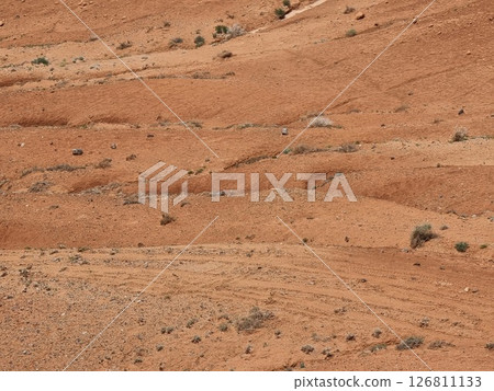 Beautiful landscape of nature. Desert relief. Beautiful landscape of nature. Desert relief. 126811133