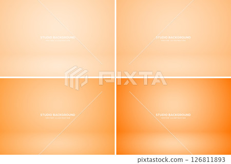 Empty studio abstract background, soft spotlight effect, smooth gradient and subtle stage lighting. Perfect for product showcases, presentations, branding, elegant display setup. Vector illustration 126811893