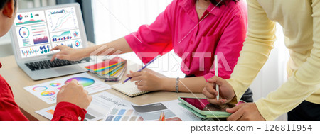 Business data dashboard provide brisk business intelligence analytic 126811954