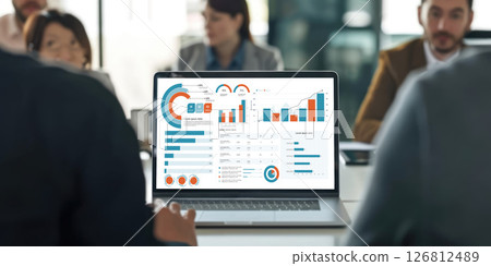 Business data dashboard provide business intelligence analytic brisk 126812489