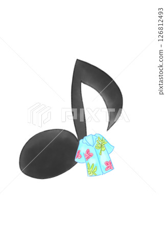 音符與夏威夷襯衫 126812493