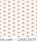 Seamless pattern with starfish,cute pattern with cartoon starfish on the beige background 126812679