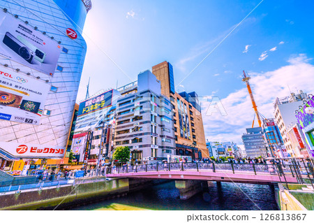 Yokohama cityscape in Japan on June 1st. View of Yokohama Station, Yokohama Vivre, Minami-Sachi Bridge, etc. (Reiwa 7) 126813867
