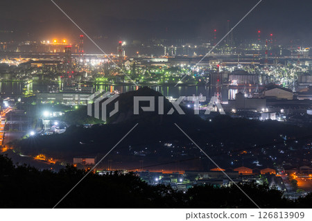 《岡山縣》水島綜合工廠/工廠夜景《從和way山天際線出發》 《岡山縣》水島綜合工廠/工廠夜景《從和way山天際線出發》 126813909