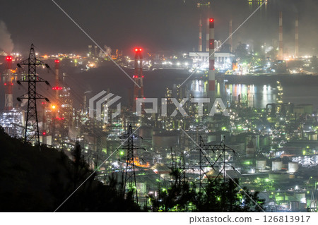 《Okayama Prefecture》Mizushima Complex/Factory night view 《From Washiwayama Skyline》 126813917