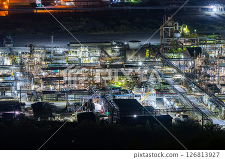 《Okayama Prefecture》Mizushima Complex/Factory night view 《From Washiwayama Skyline》 《Okayama Prefecture》Mizushima Complex/Factory night view 《From Washiwayama Skyline》 126813927