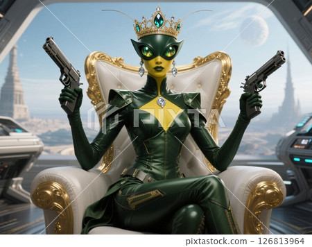 昆蟲類外星人螳螂的皇室家族D 126813964