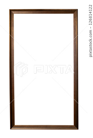 vertical simple narrow brown picture frame cutout vertical simple narrow brown picture frame cutout 126814122