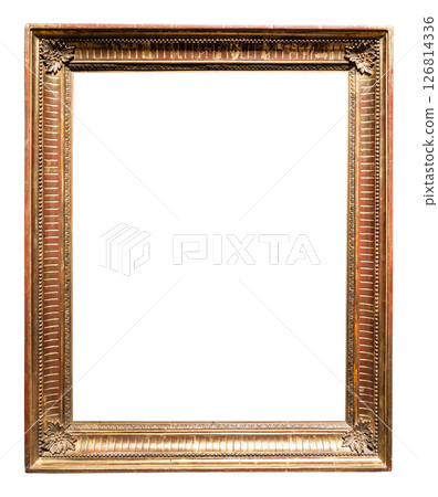 retro vertical golden painting frame cutout retro vertical golden painting frame cutout 126814336
