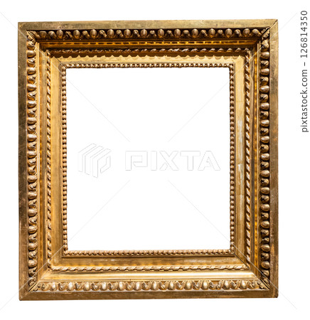 retro vertical wide golden wooden picture frame retro vertical wide golden wooden picture frame 126814350