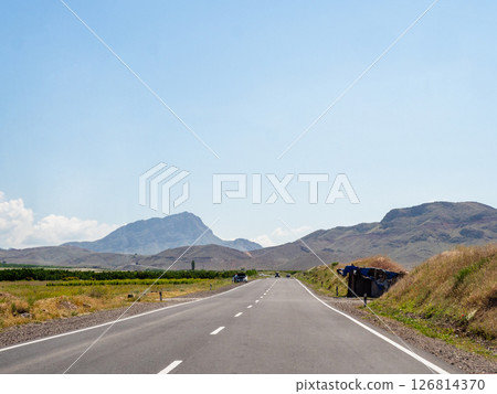 view of M2 highway in Syunik province of Armenia view of M2 highway in Syunik province of Armenia 126814370