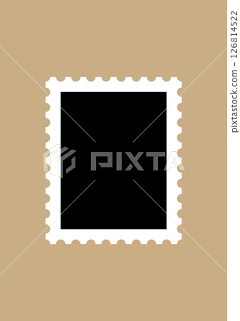 明信片郵票剪影插圖 明信片郵票剪影插圖 126814522