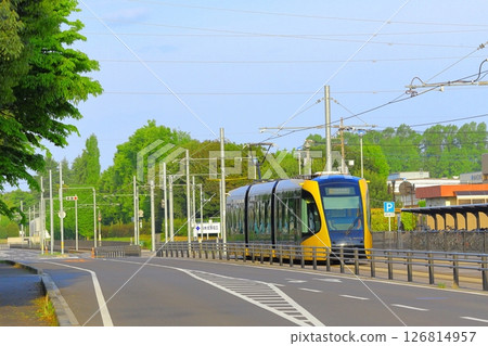 輕軌輕軌飛山城東站及宇都宮車站週邊景觀 126814957