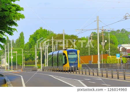 輕軌輕軌飛山城東站及宇都宮車站週邊景觀 126814960