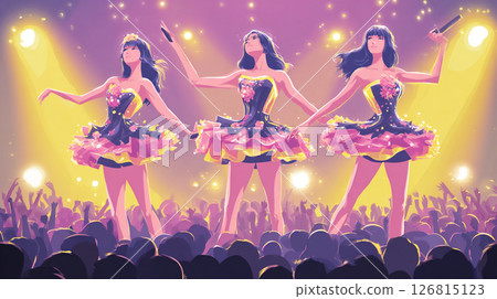 The idol stage gets everyone excited at the live show 126815123