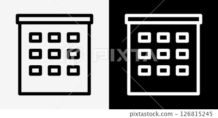 簡單的房子向量圖標 簡單的房子向量圖標 126815245
