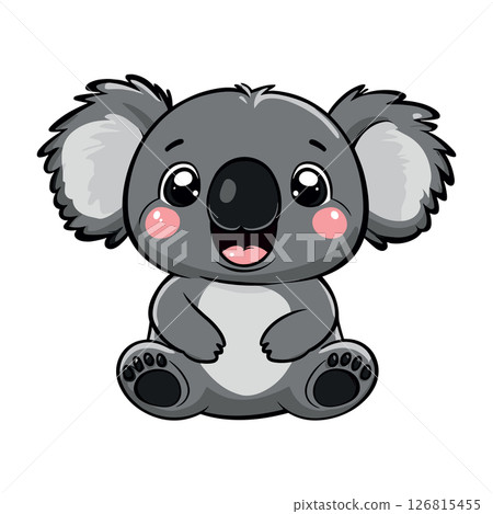 cute little koala bear childish isolated vector illustration cute little koala bear childish isolated vector illustration 126815455