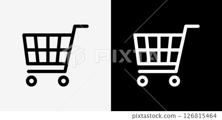 Shopping cart icon for online stores 126815464