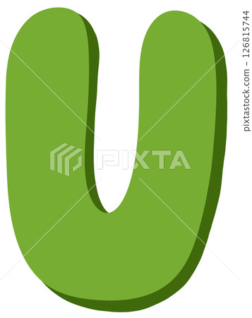 Drawing of green alphabet in doodle style A to Z Drawing of green alphabet in doodle style A to Z 126815744