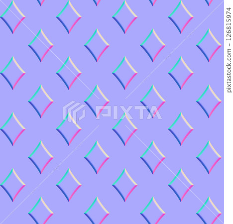 Diamond shaped normal map pattern (completely seamless pattern) Diamond shaped normal map pattern (completely seamless pattern) 126815974