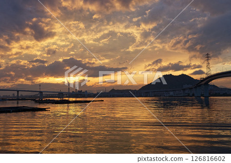 廣島坂舫公園的日落 廣島坂舫公園的日落 126816602